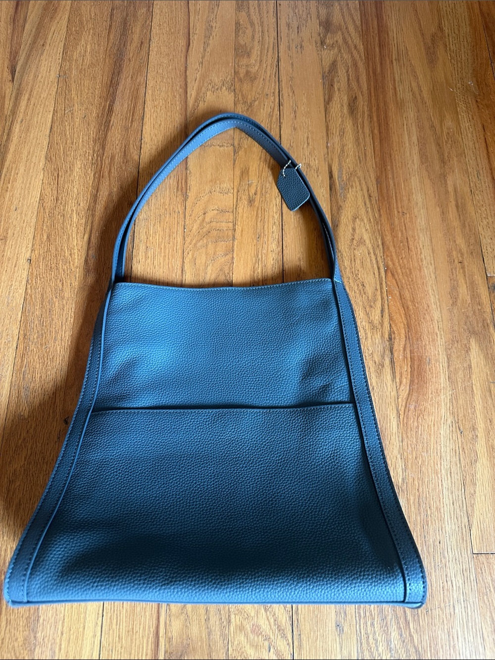 Beautiful leather blue tote from boutique in Vail, CO